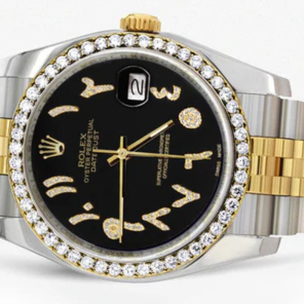 Shiny And Elegant Handmade Moissanite Watch For Men's