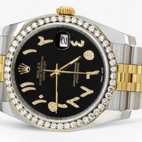 Shiny And Elegant Handmade Moissanite Watch For Men's