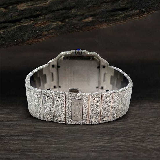 D Color Moissanite Iced Out Men's Hip Hop Watch