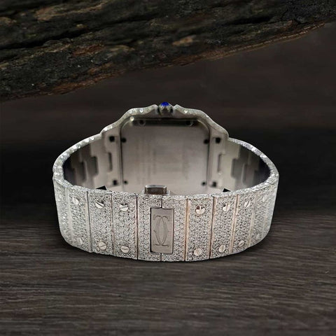D Color Moissanite Iced Out Men's Hip Hop Watch