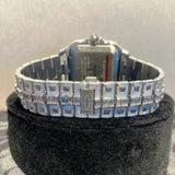 Roman Dial Bust Down Moissanite Automatic Watch