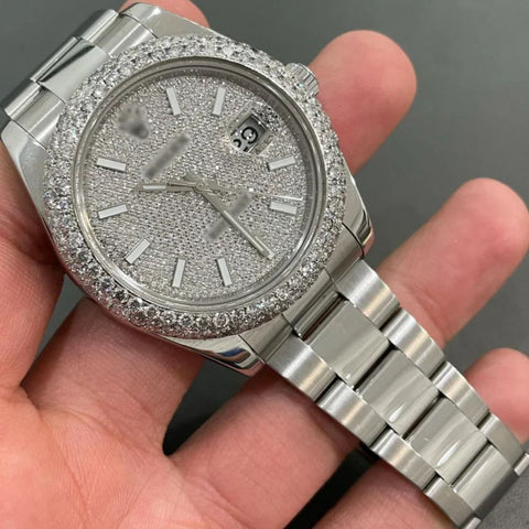 VVS1 Clarity Moissanite Luxury Wrist Watch For Men's