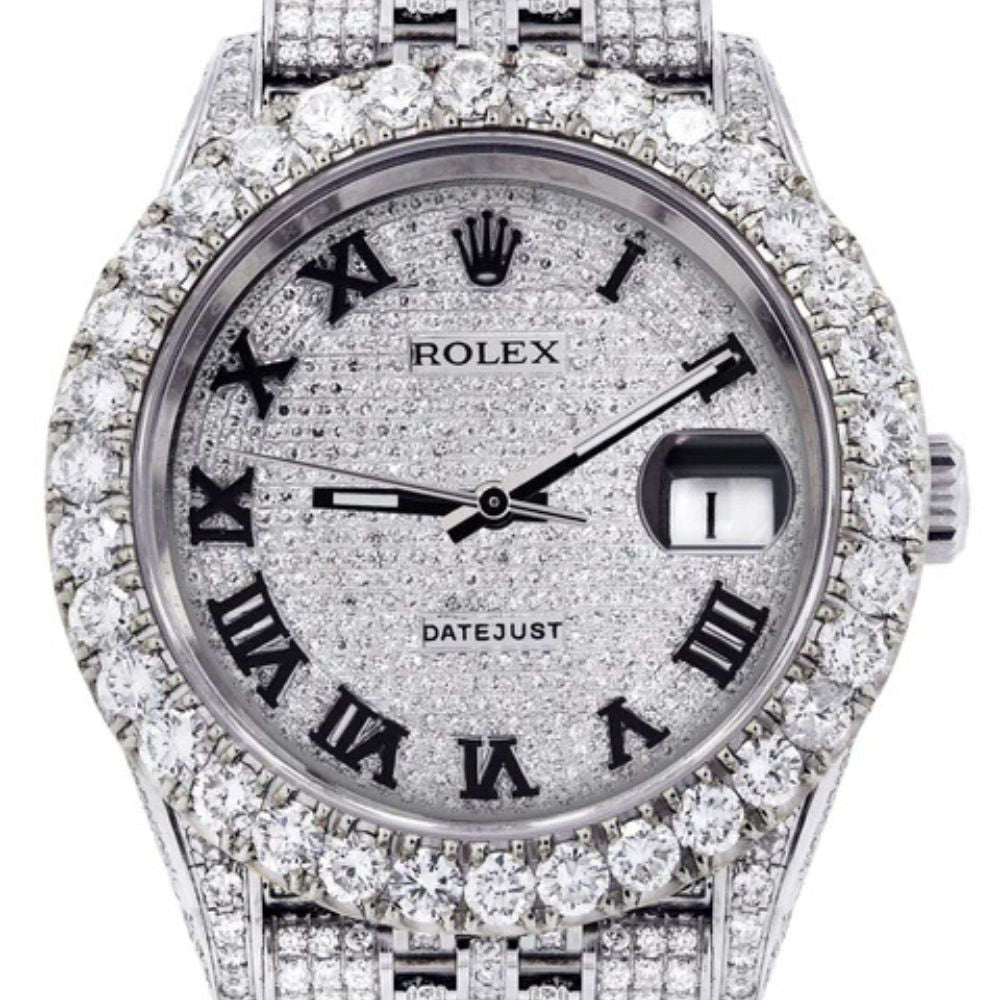 Iced Out Fully Iced Out Automatic Moissanite Watch