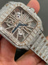 Automatic Skeleton Moissanite Fancy Watch For Men's