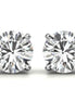 Round Brilliant Moissanite Solitaire Earrings