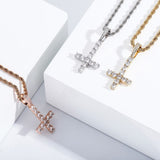 Cross Criss VVS1 Clarity Moissanite Diamond Pendant