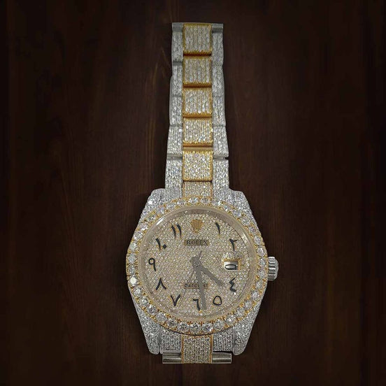 Colorless Moissanite Fancy And Stylish Diamond Watch For Men's