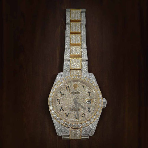 Colorless Moissanite Fancy And Stylish Diamond Watch For Men's