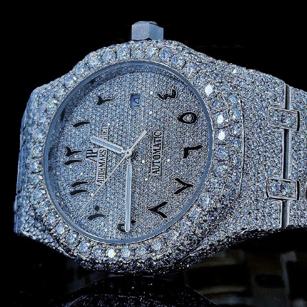 Fully Iced Out Moissanite Luxury Watch