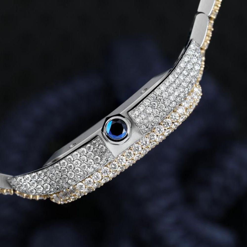 Automatic Dual Tone D Color Moissanite Watch