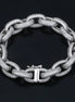 Cuabn Rolo Link Moissanite Bracelet For Men's