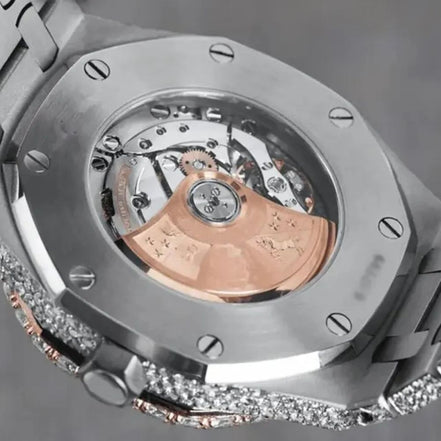 Arabic Dial Moissanite Automatic Watch For Men's