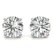 Daily Wear Round Moissanite Stud Small Earrings