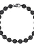 Black Moissanite Diamond Ball Link Bracelet