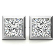 Everyday Wear Princess Cut Moissanite Earrings