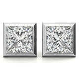Everyday Wear Princess Cut Moissanite Earrings