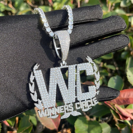 Winners Circle Handcrafted Moissanite Iced Out Pendant