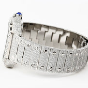 Iced Out Automatic Bust Down Moissanite Men's Watch