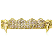 Vampire Teeth Moissnaite Diamond Top Bottom Grill Set Men Women