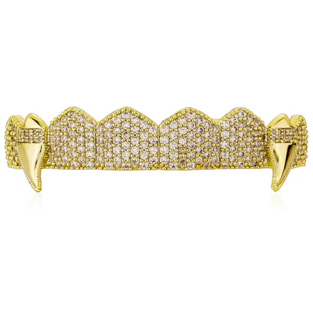 Vampire Teeth Moissnaite Diamond Top Bottom Grill Set Men Women