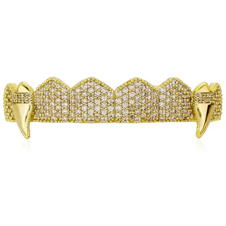 Vampire Teeth Moissnaite Diamond Top Bottom Grill Set Men Women