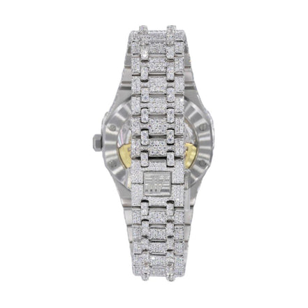 Stainless Steel Iced Out Moissanite Custom Watch
