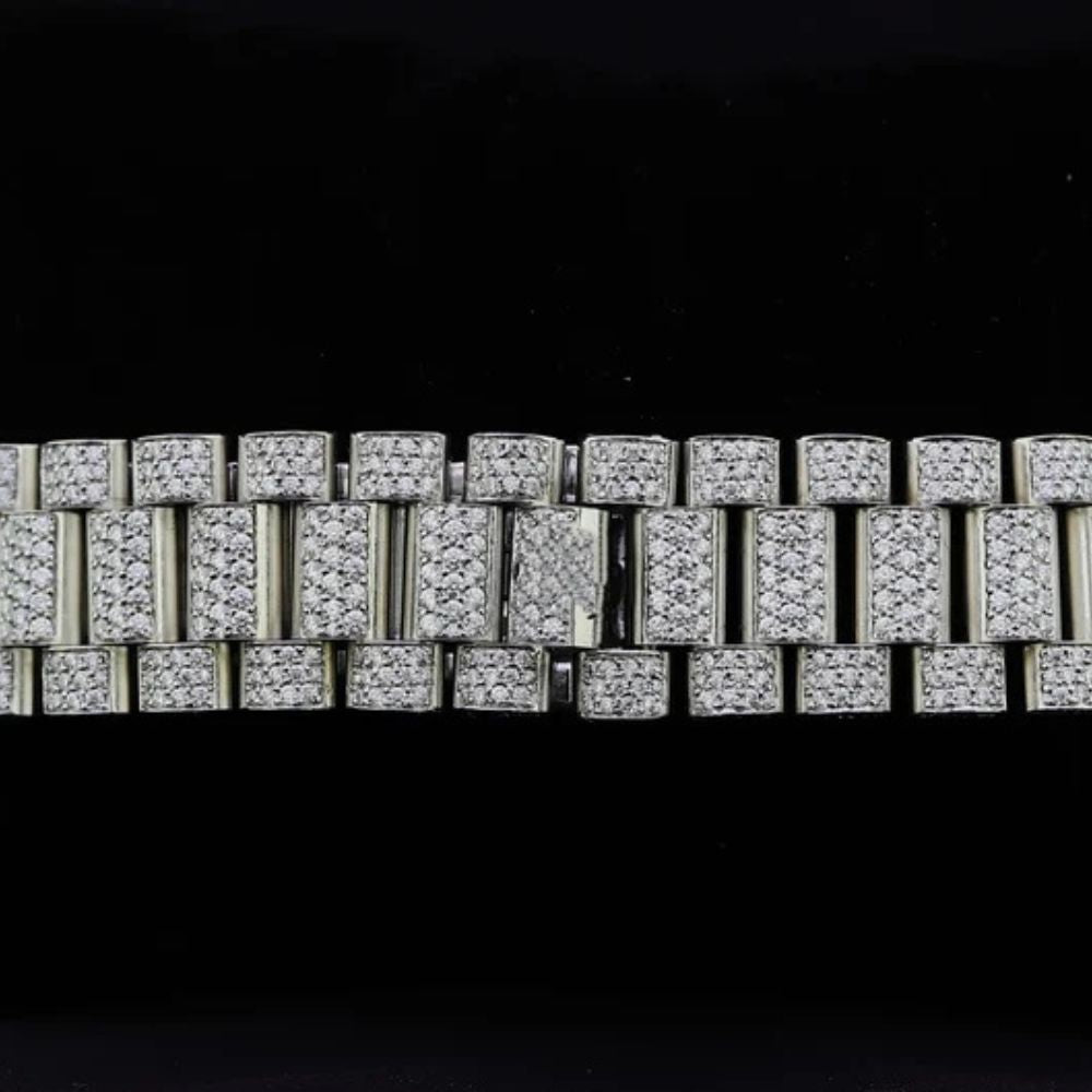 Day Date Fully Iced Out Moissanite Luxury Watch