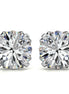 Delicate Moissanite Round Cut Stud Earrings
