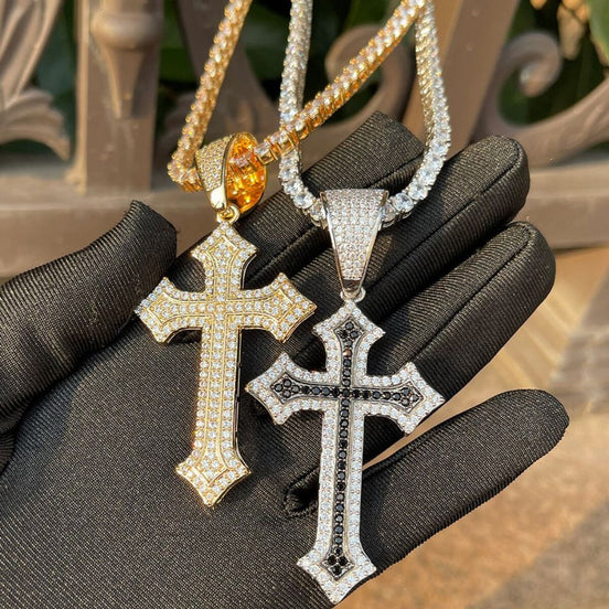 Arrow Cross Customize Men's Moissanite Pendant