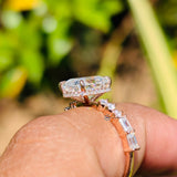Rose Gold 2.5CT Radiant Cut Lab Grown Diamond Engagement Ring