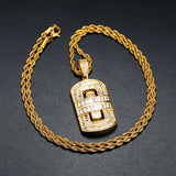 Moissanite Diamond Baguette Cut Bling Bling Pendant For Men's
