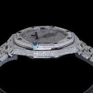 Fabulous Automatic Moissanite Round & Baguette Cut Luxury Watch