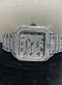 Arabic Dial Full White Moissanite Hip Hop Watch