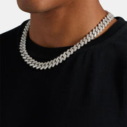 Baguette Cut Moissnaite Diamond Luxury Cuban Chain