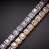 925 Sterling Silver Glacier Clustered Tennis Bracelet