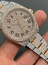 Datejust Full Iced Out Dual Tone Moissanite Watch