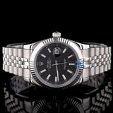 Just Stick Marker Black Dial Luxury Wrist Watch For Men's