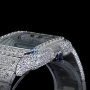 Exclusive Automatic Full White Bust Down Hip Hop Watch