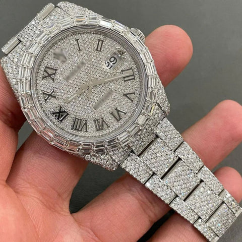 Datejust Moissanite Iced Out Luxury Men's Watch