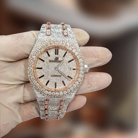 Luxury Moissanite Iced Out Stylish Watch For Men's