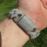 VVS1 Clarity Moissanite Diaamond Cuban Bracelet