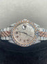 Roman Dial Datejust Dual Tone D Color Moissanite Watch