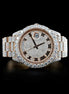 Day Date Dual Tone Automatic Moissanite Watch
