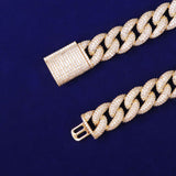 D Color Moissanite Diamond Hip Hop Cuban Chain