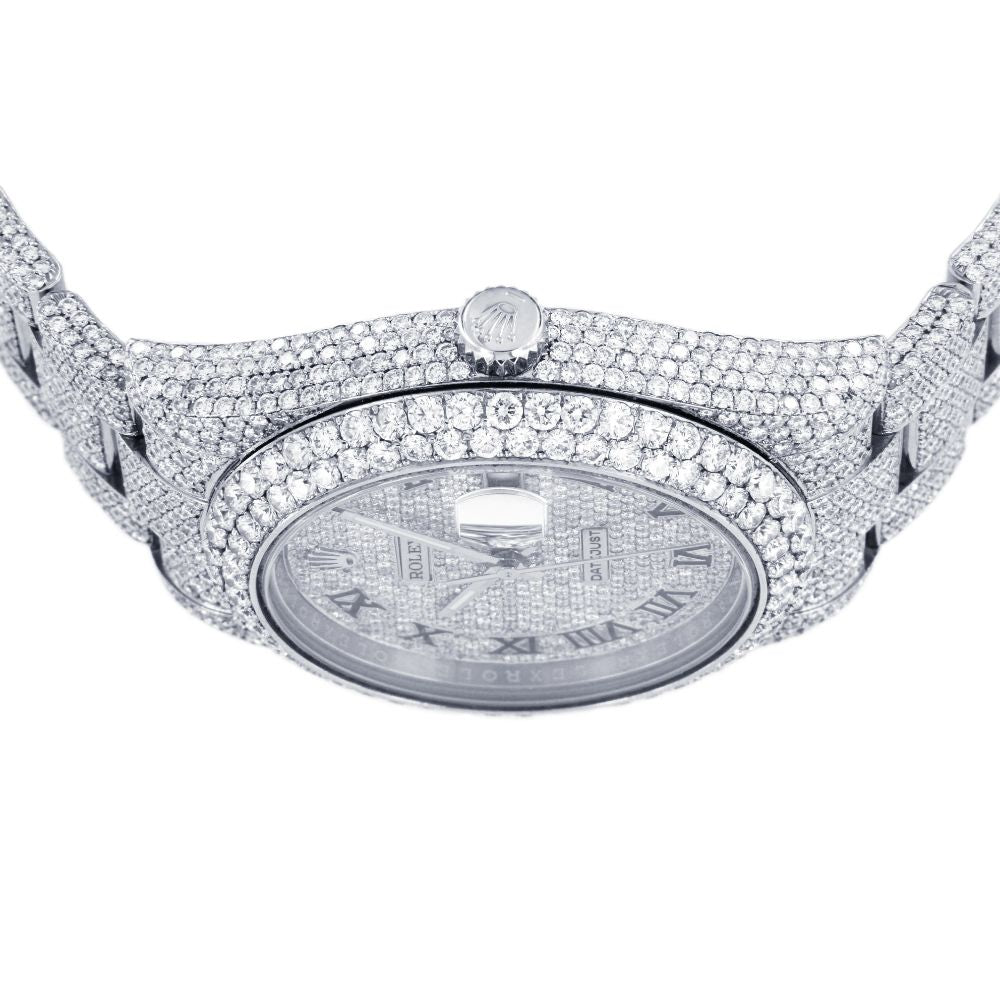 D Color Moissanite Datejust Fully Iced Out luxury Watch