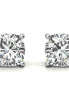 Cushion Cut Moissanite Push Lock Earrings