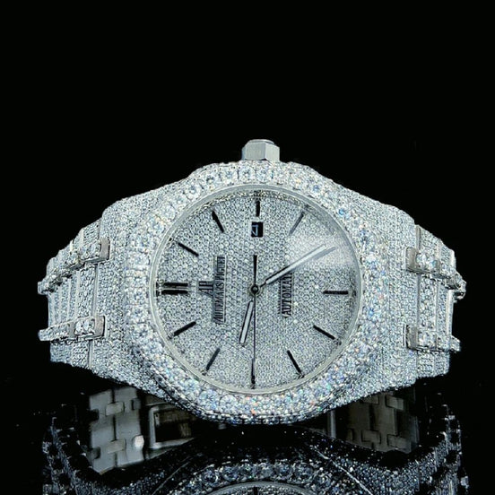Automatic Bust Down Moissanite Watches For Men