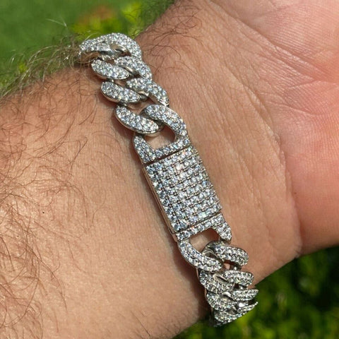 Men's Miami Link Moissanite Iced Out Luxury Men's Bracelet