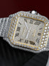 Dual Tone Moissanite Luxury Watch For Men's