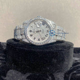 Fully Iced Out Datejust VVS1 Moissanite luxury Watch